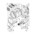 Maytag MGDE201YW2 bulkhead parts diagram