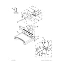 Whirlpool WGD8900BC0 top and console parts diagram