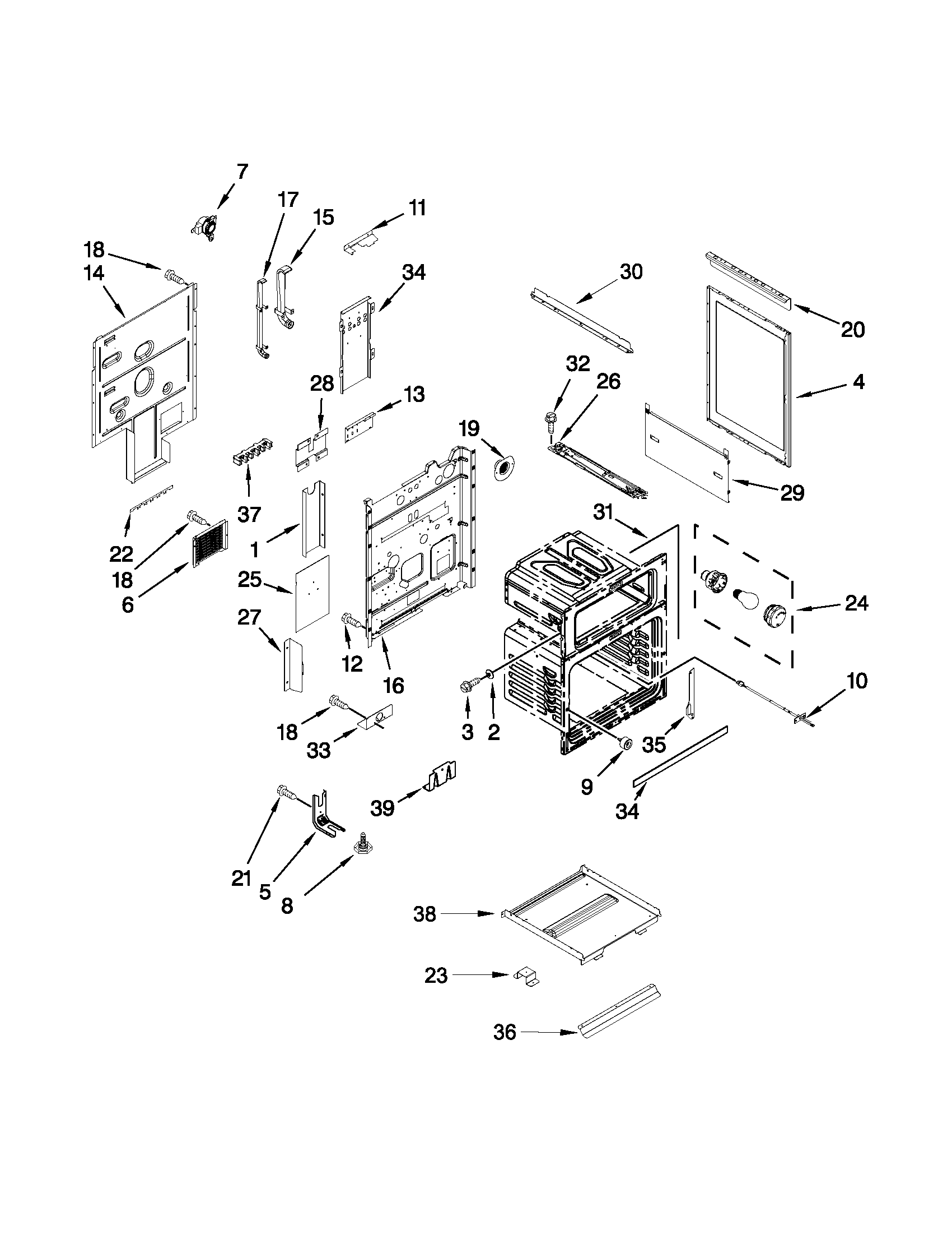 Maytag MET8776BS00 chassis parts diagram