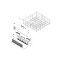 Whirlpool WDF530PAYW6 lower rack parts diagram
