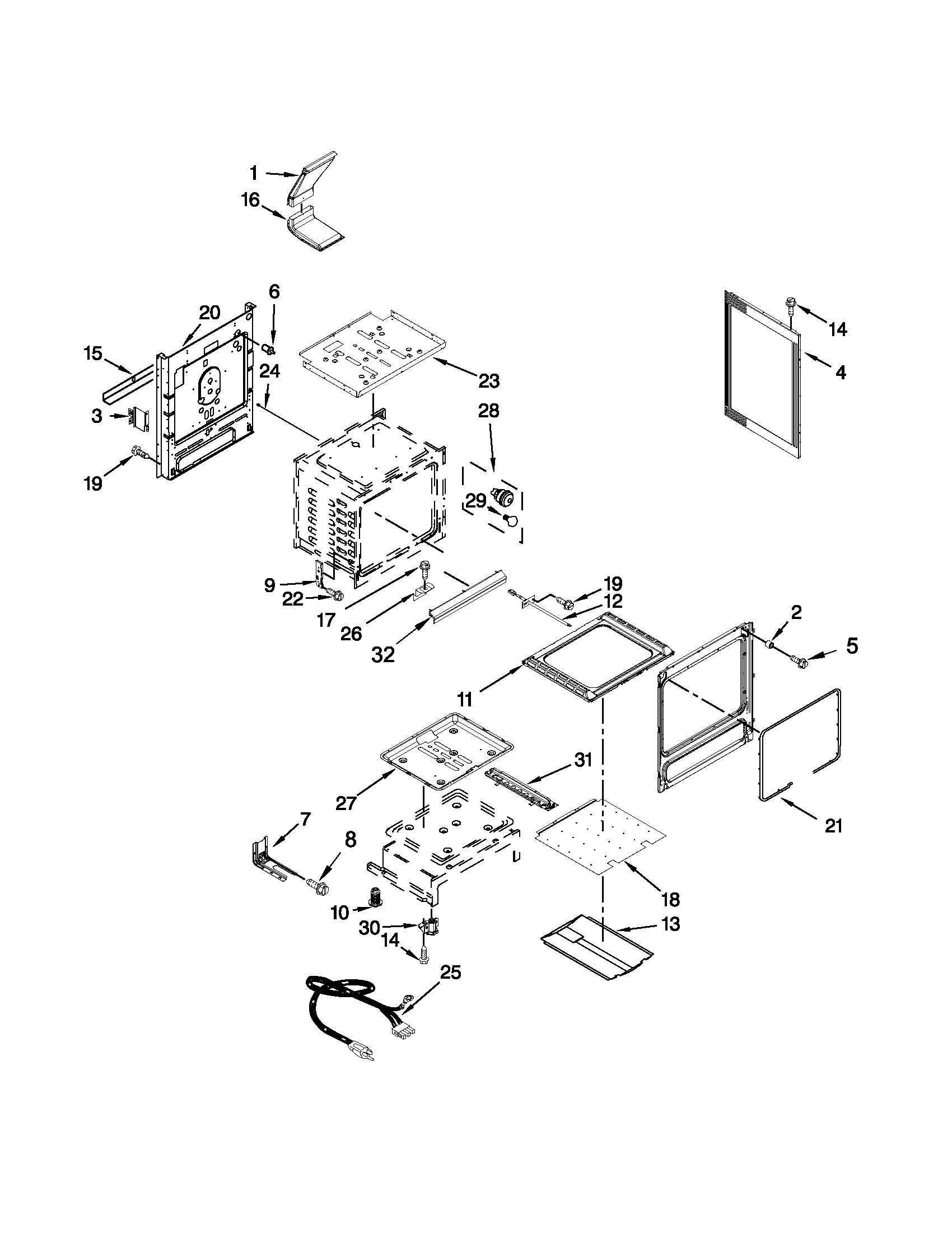 Maytag MGR8880AB1 chassis parts diagram