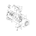 Whirlpool WFW95HEXL2 tub and basket parts diagram