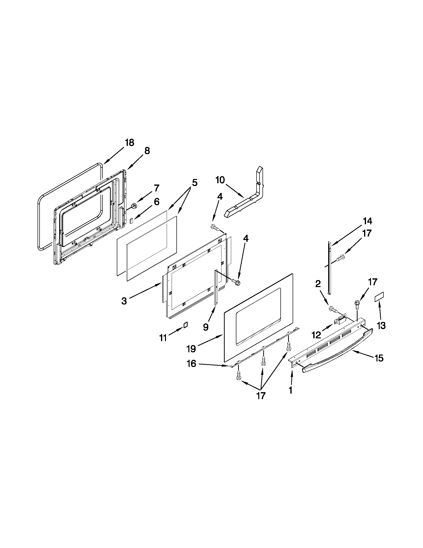 Whirlpool GY399LXUS03 door parts diagram