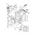 Whirlpool WGD94HEAW2 cabinet parts diagram
