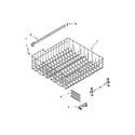 Whirlpool WDF530PSYW6 upper rack and track parts diagram