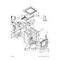 Maytag MHW6000XW1 top and cabinet parts diagram