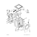 Whirlpool BNQ11DCANA0 top and cabinet parts diagram
