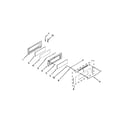Whirlpool GGE388LXB04 upper door parts diagram