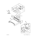 Whirlpool YWED8900BC0 top and console parts diagram