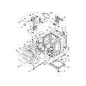 Whirlpool YWED8900BC0 cabinet parts diagram
