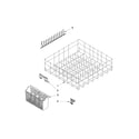 Ikea IUD3100BW2 lower rack parts diagram