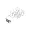 Whirlpool WDF310PAAB4 lower rack parts diagram