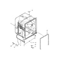 Whirlpool WDP350PAAB3 tub and frame parts diagram