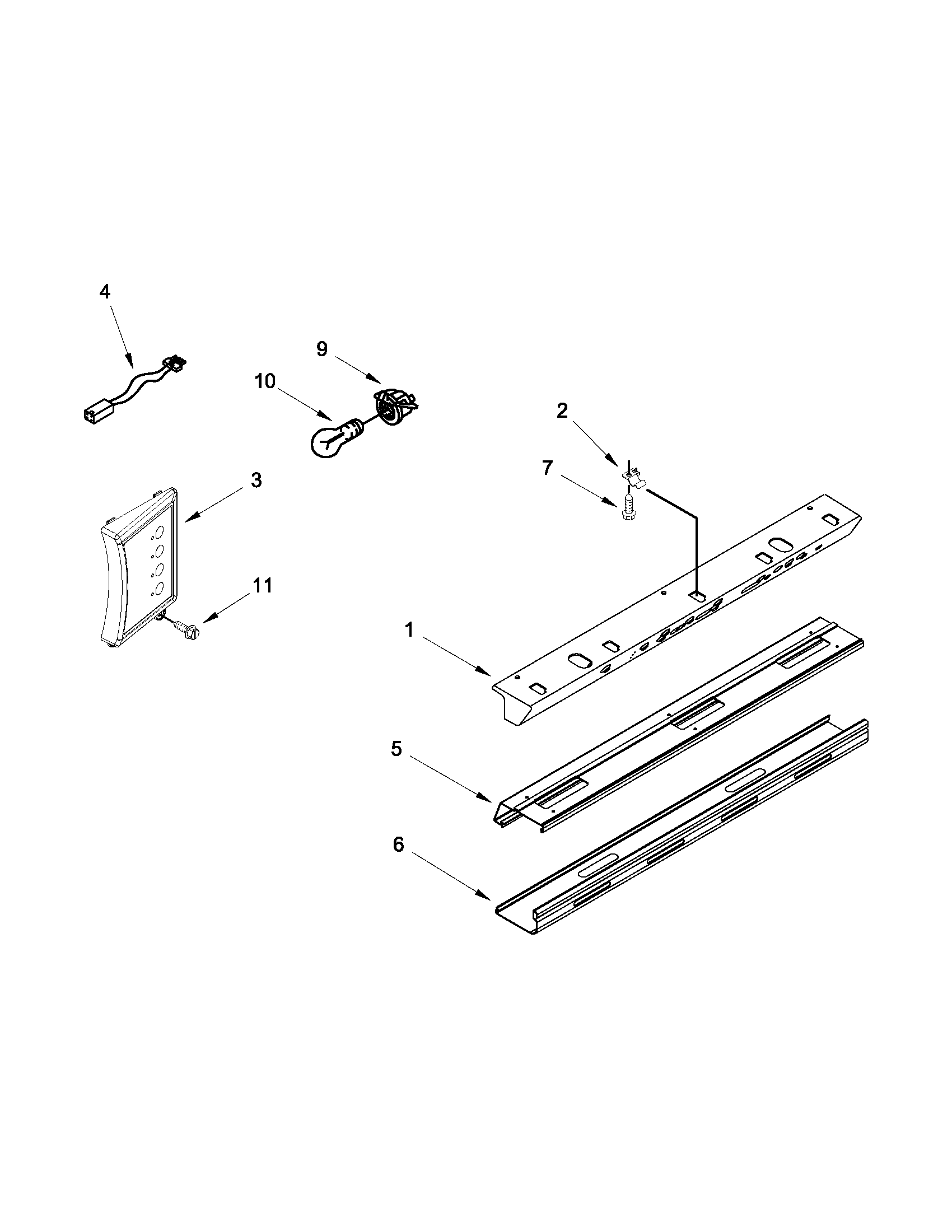 Jenn-Air JS48SEDUDW14 control panel parts diagram