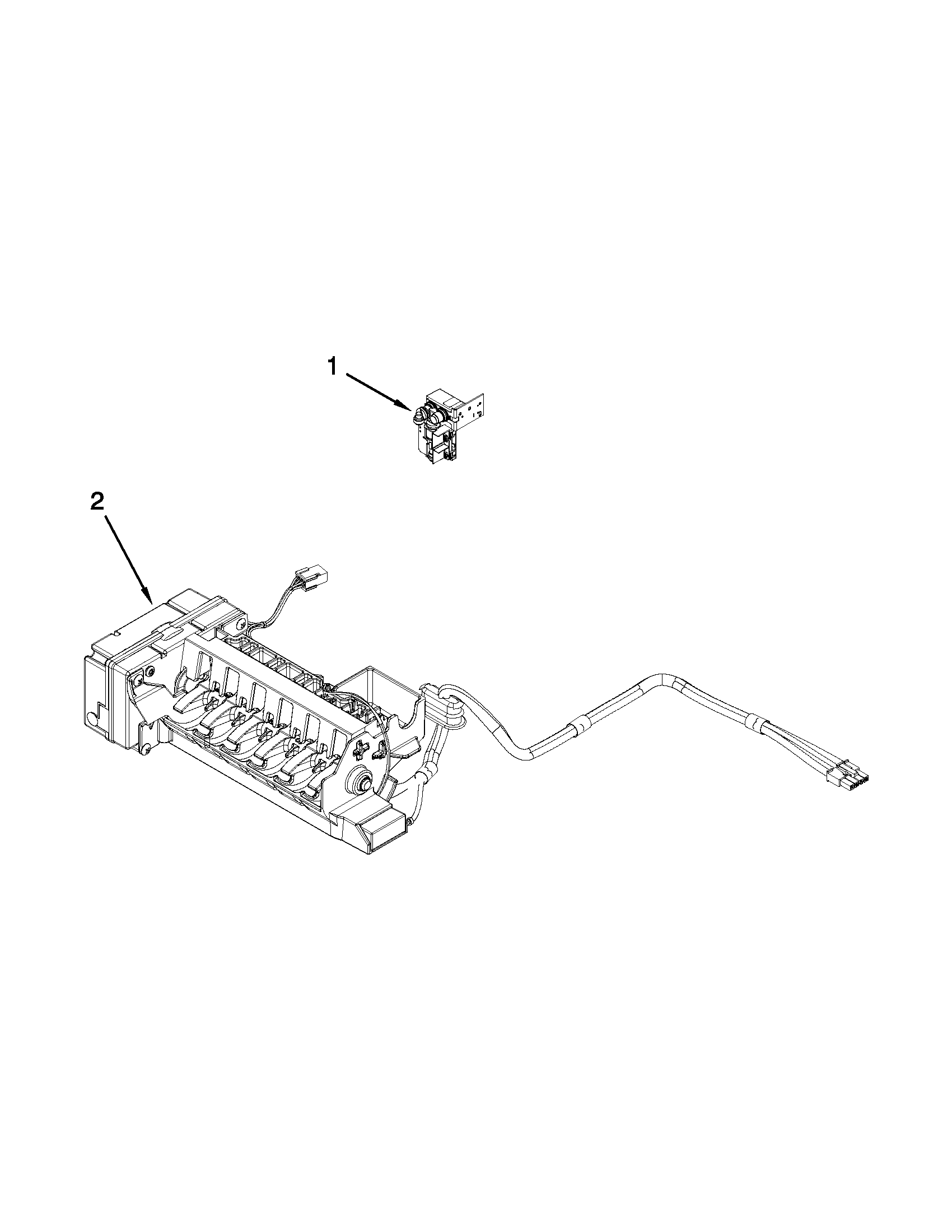 Maytag MFT2976AEB02 icemaker parts diagram