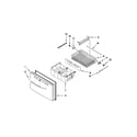 Whirlpool GI6SDRXXQ00 freezer door parts diagram