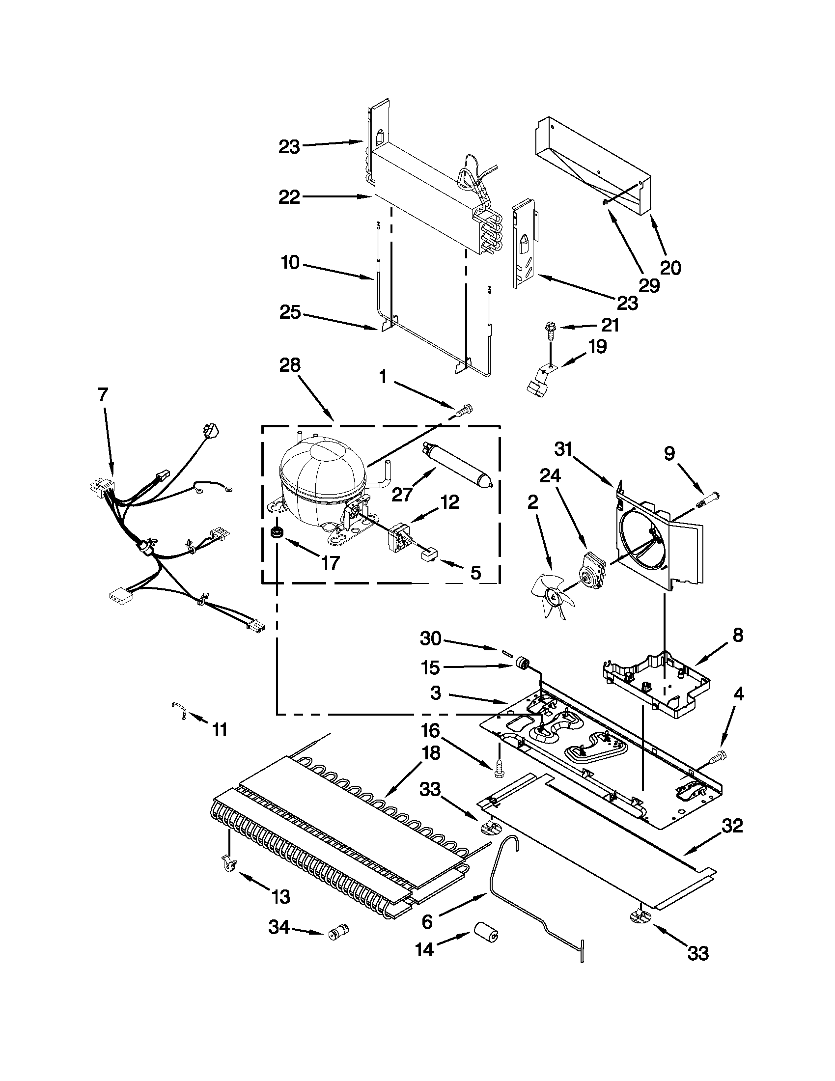 Whirlpool GI6SDRXXQ00 unit parts diagram