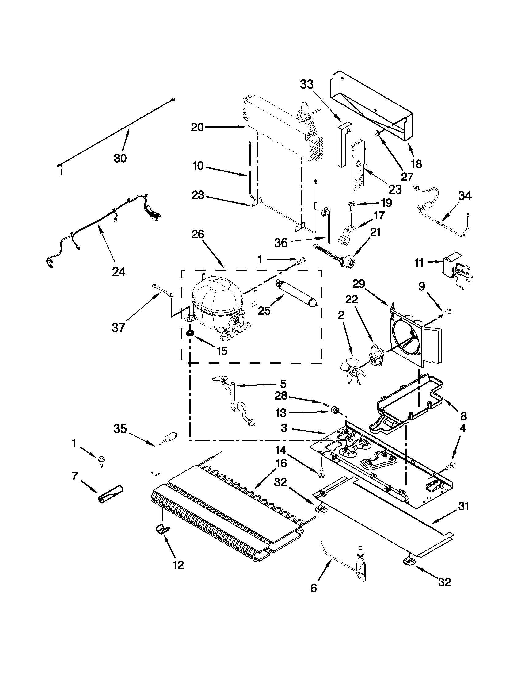 Whirlpool WRF990SLAM02 unit parts diagram