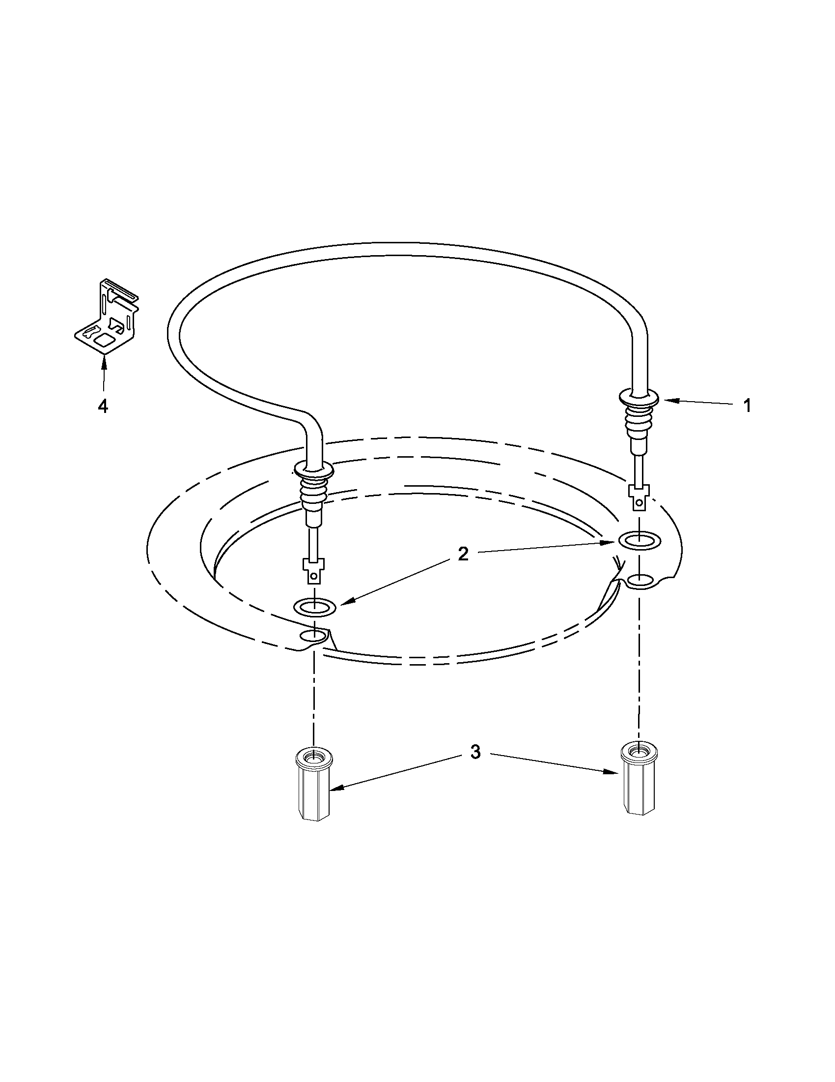 Ikea IUD6100BB2 heater parts diagram