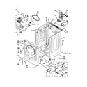 Maytag YMED7000XG1 cabinet parts diagram