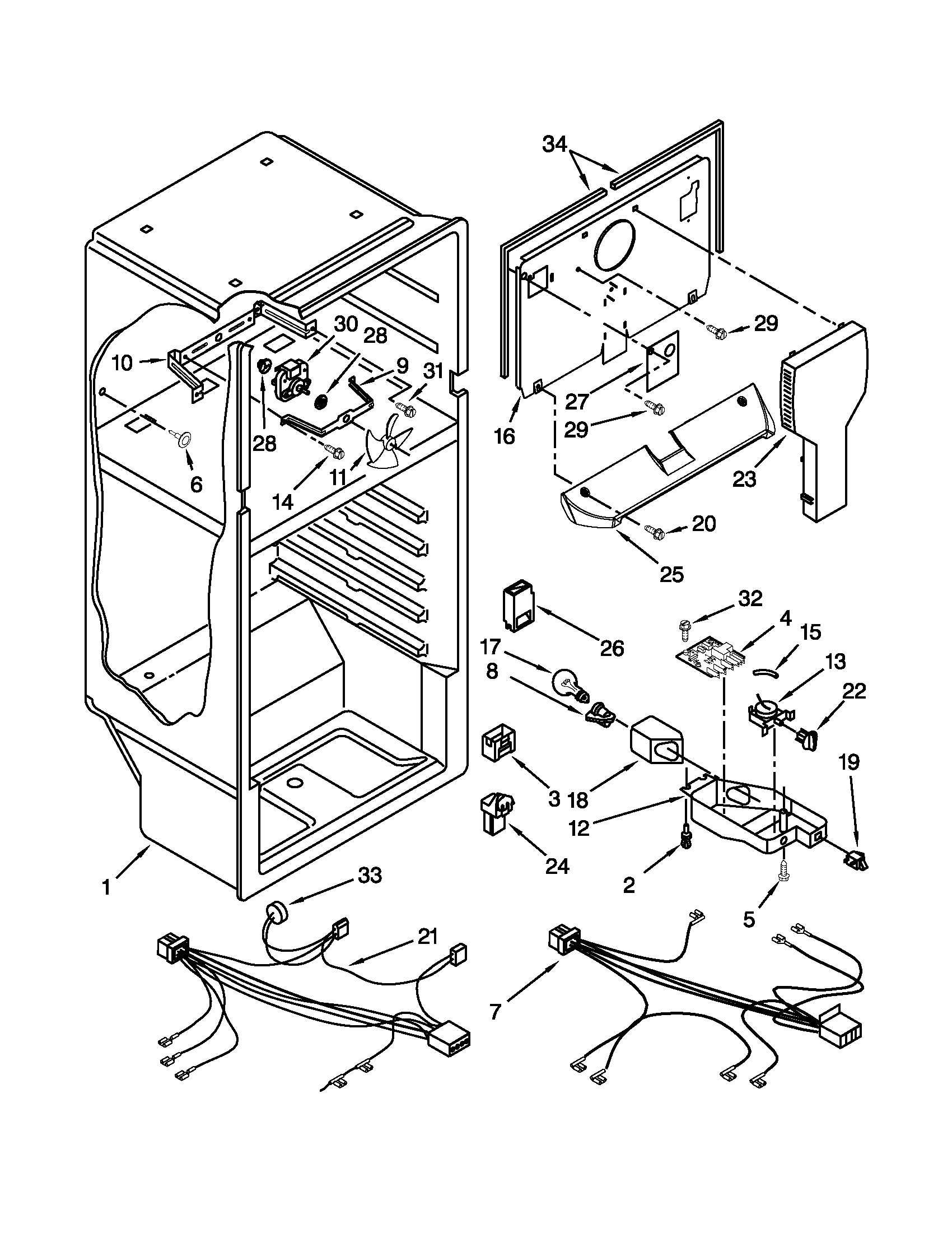 Amana A8TCNWFAW01 liner parts diagram
