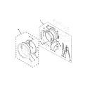 Whirlpool WED94HEXR1 door parts diagram