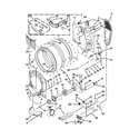 Whirlpool WED94HEXW2 bulkhead parts diagram