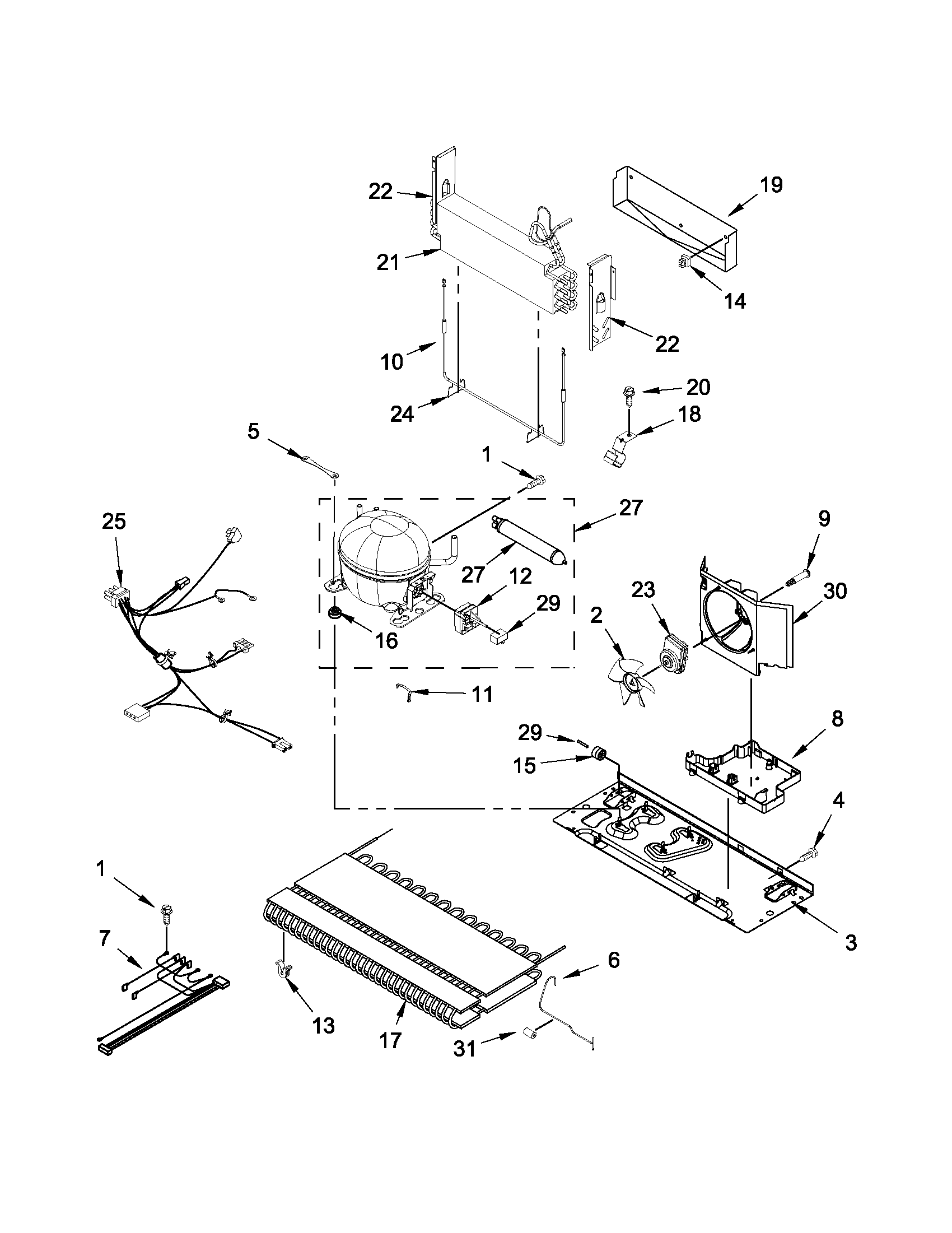 Maytag MBF1958XES6 unit parts diagram