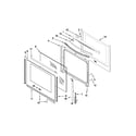Whirlpool YWFE710H0BS0 door parts diagram