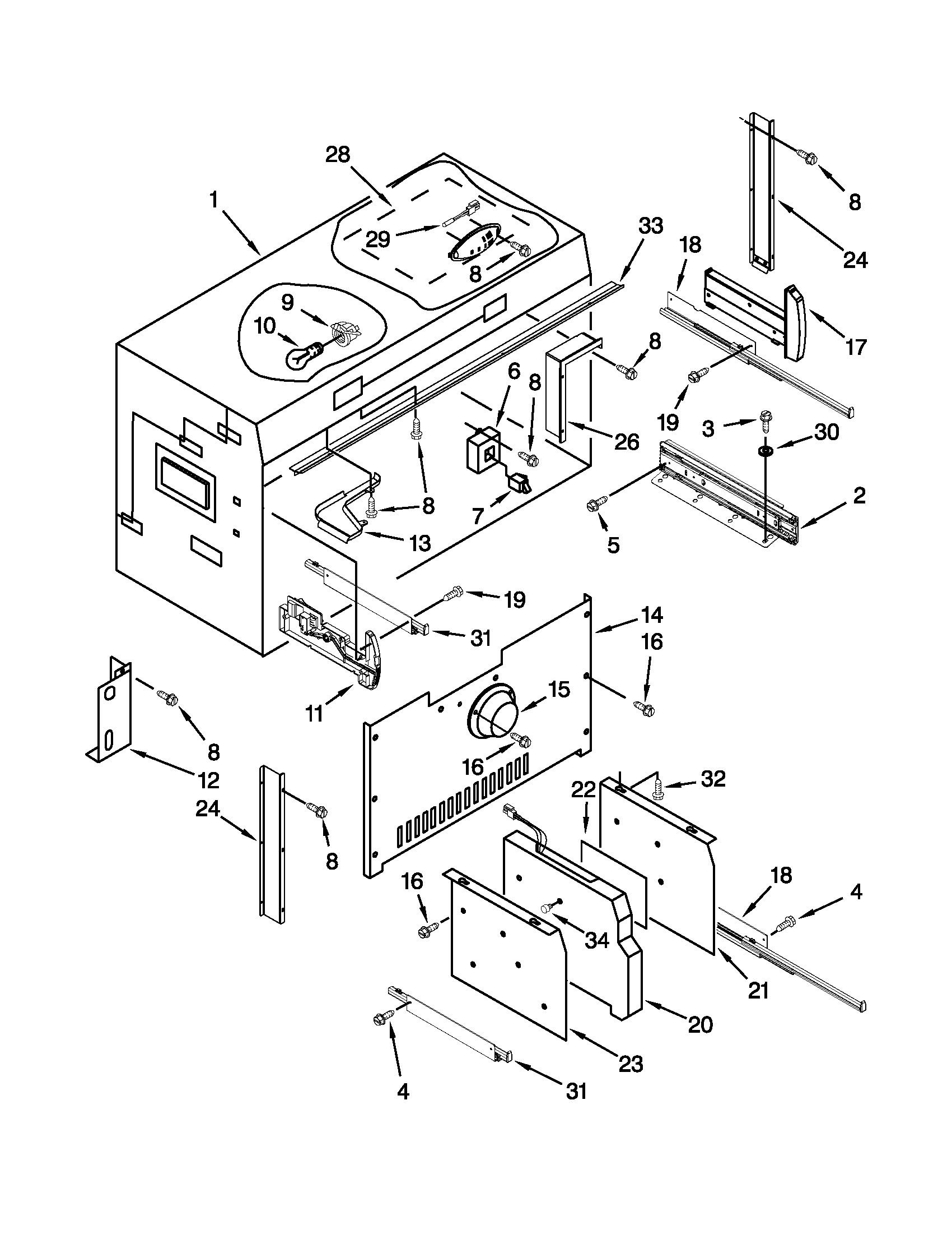 KitchenAid KBLO36FTX08 freezer liner parts diagram