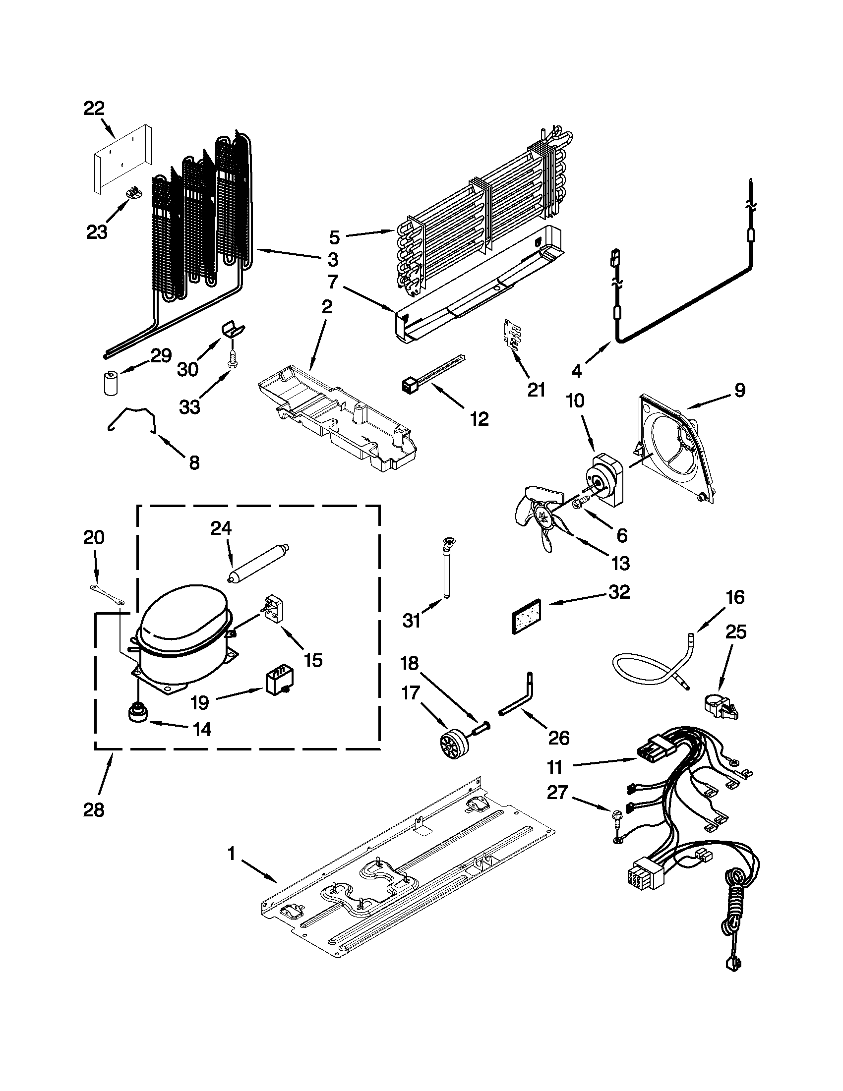 Maytag M1TXEGMYW00 unit parts diagram