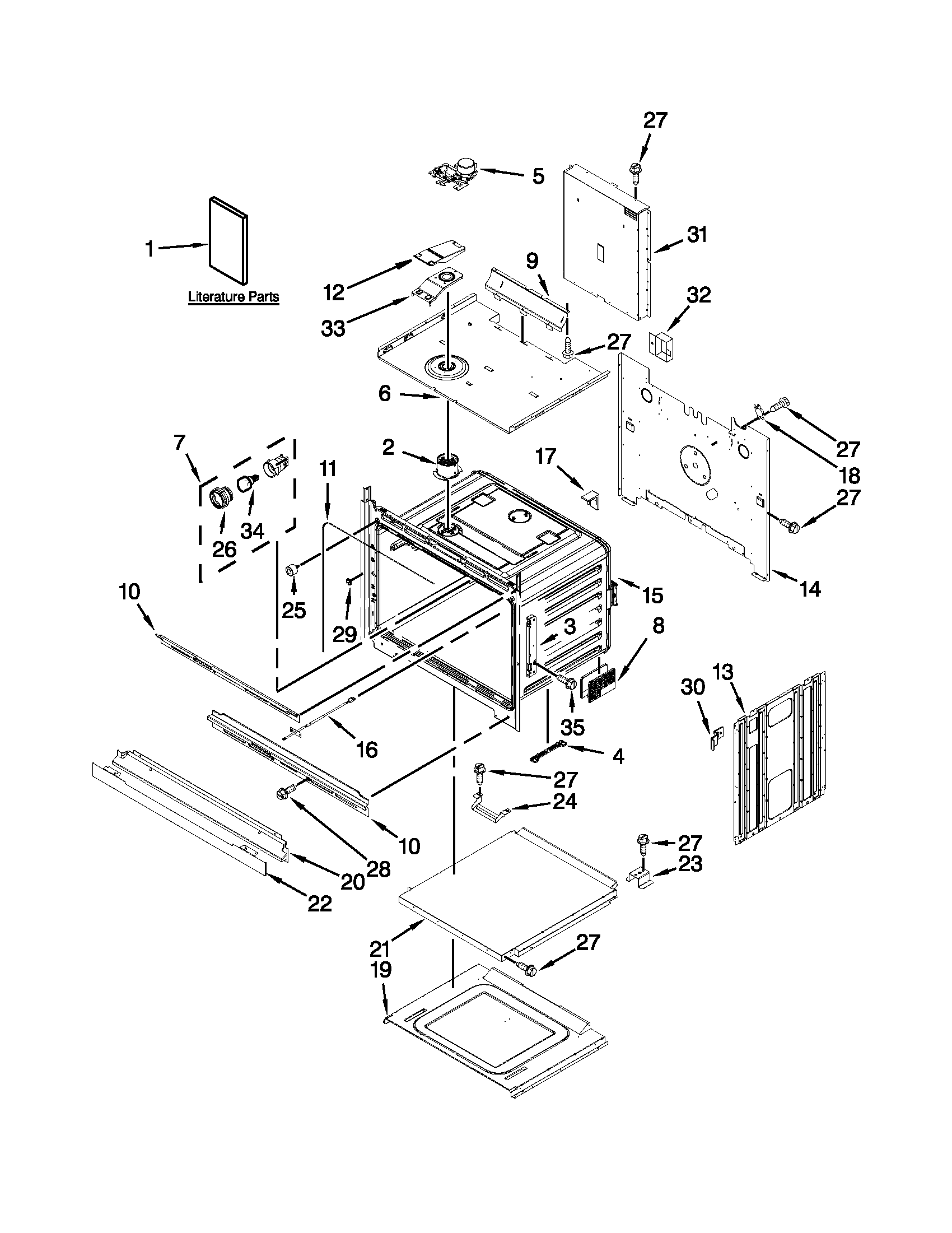Maytag MEW9527AS01 oven parts diagram