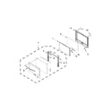 Maytag MEW7530AB01 oven door parts diagram
