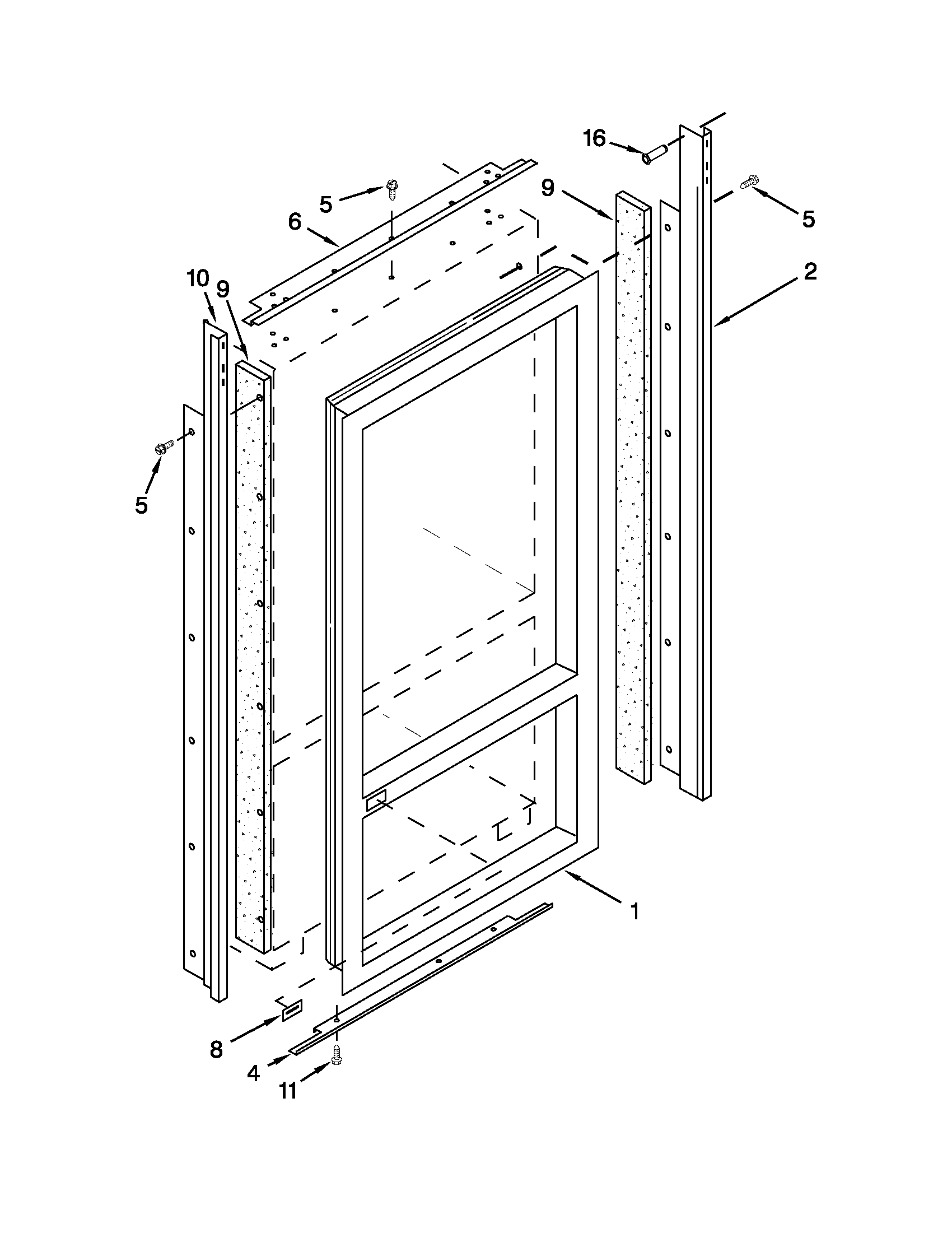 Jenn-Air JB36SSFXRA02 cabinet trim parts diagram