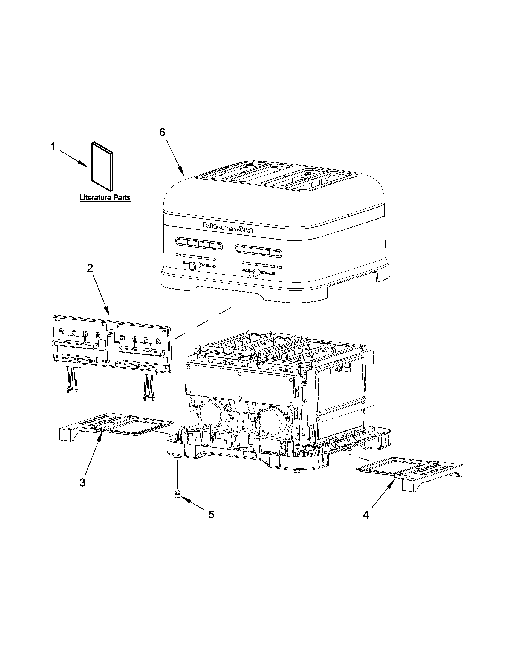 KitchenAid KMT4203FP0 unit parts diagram