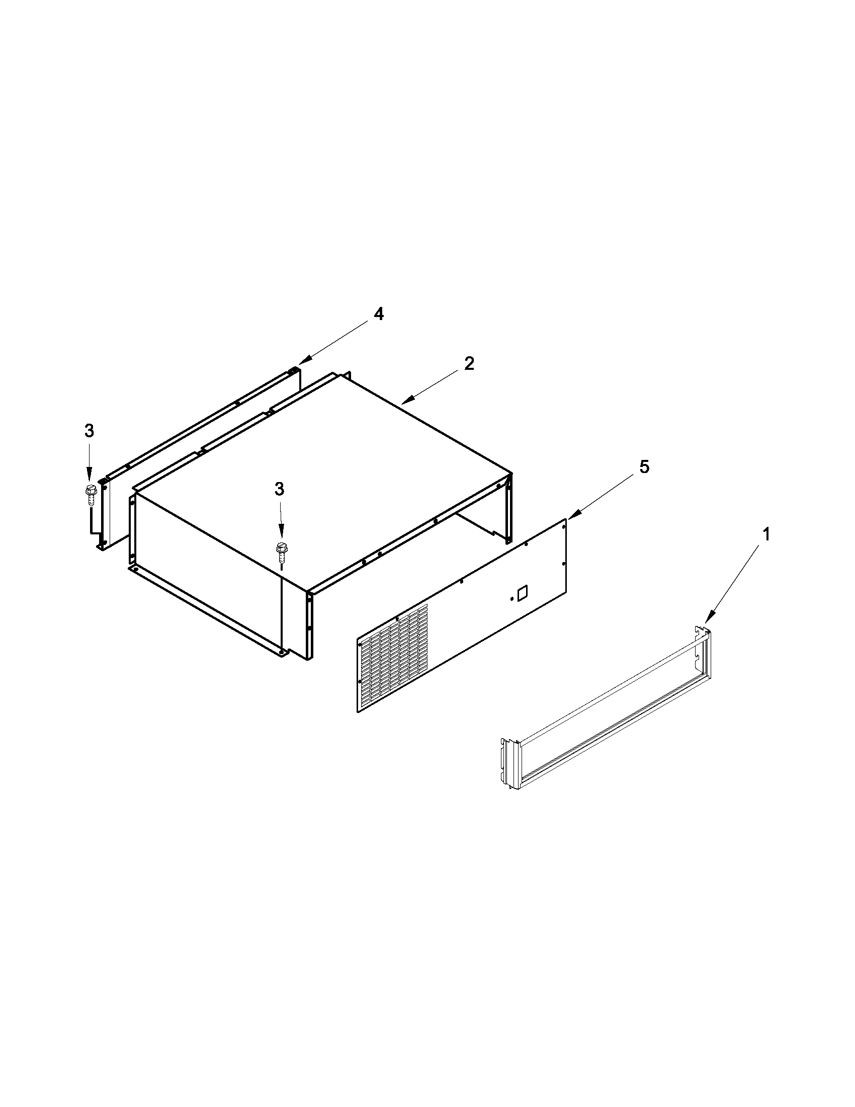 KitchenAid KSSO48FTX18 top grille and unit cover parts diagram