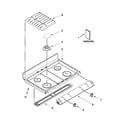Whirlpool GGG388LXB03 cooktop parts diagram