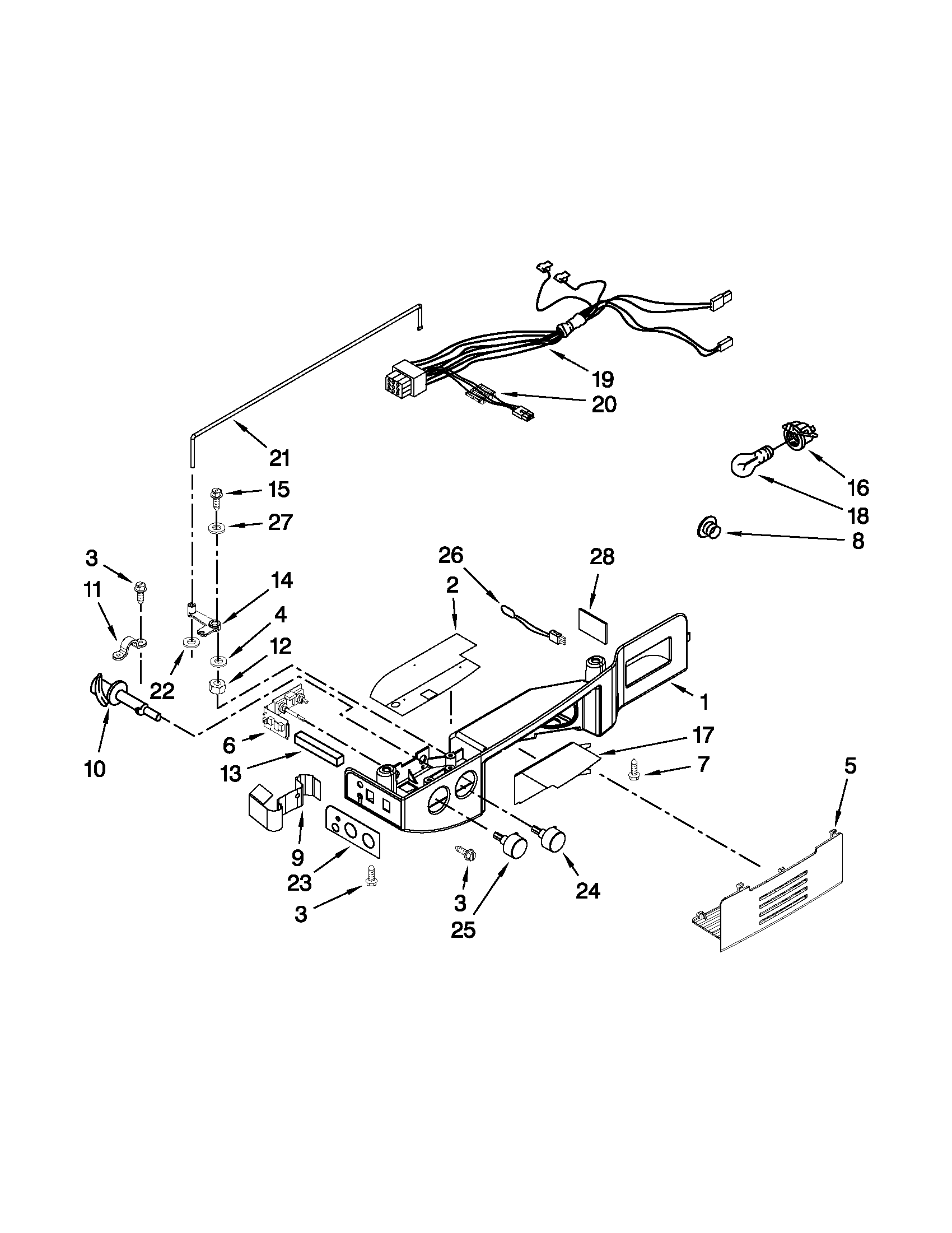 Whirlpool GS6NVEXVQ01 control box parts diagram