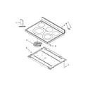 Whirlpool WFE525C0BB0 cooktop parts diagram