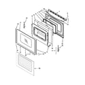 Whirlpool WFE525C0BB0 door parts diagram
