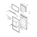 Whirlpool W6RXNGFWQ03 door parts diagram