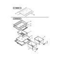 Whirlpool W6RXNGFWQ03 shelf parts diagram