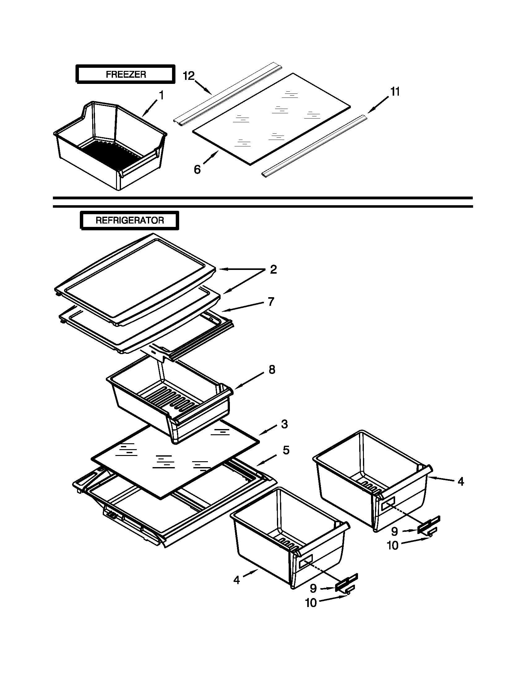 Maytag M8RXEGMAB02 shelf parts diagram