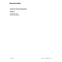 KitchenAid KUDS30FXWHA cover sheet diagram