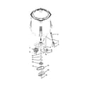 Maytag MVWX600BW0 gearcase, motor and pump parts diagram