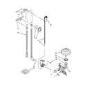 Maytag MDB8949SBW3 fill, drain and overfill parts diagram