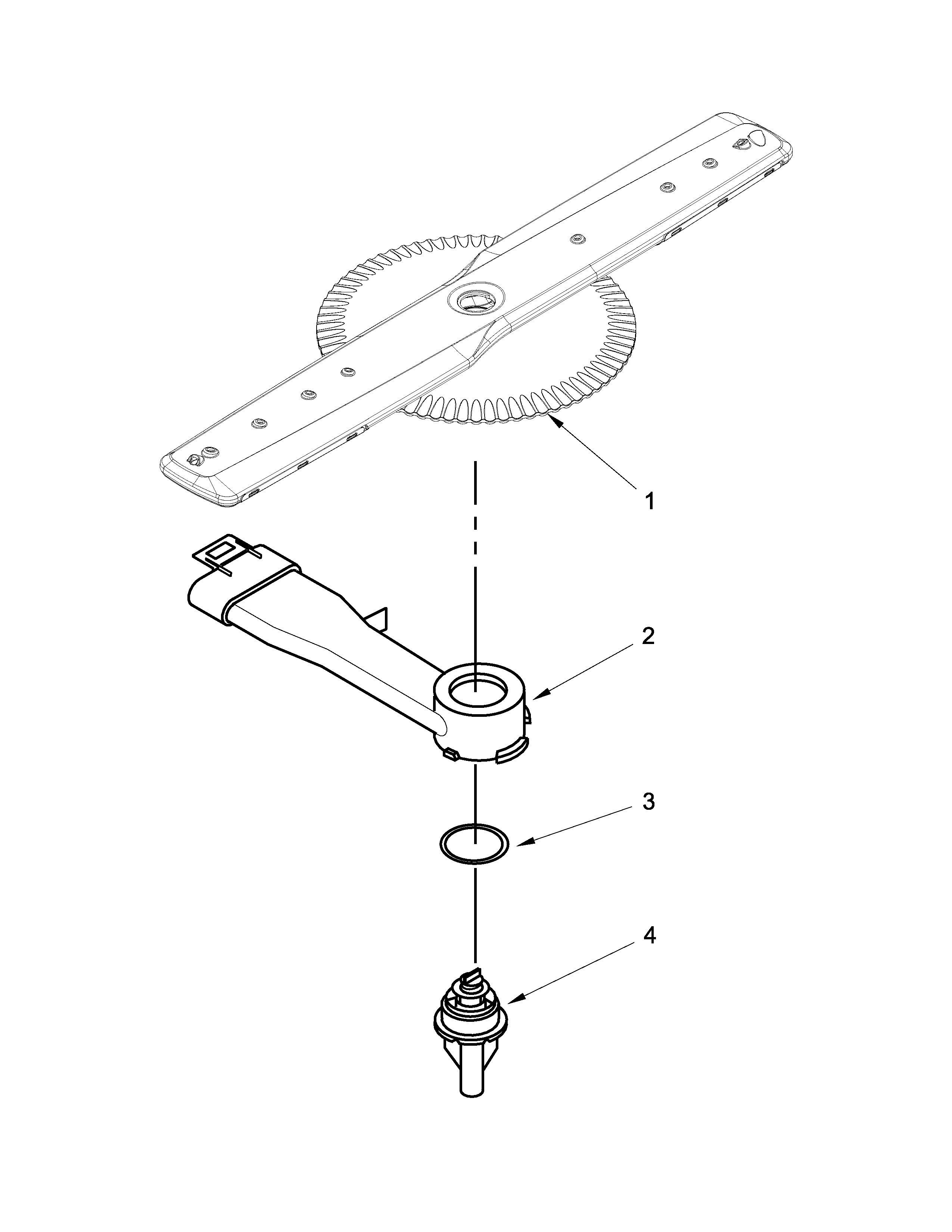Maytag MDB8949SBB3 lower washarm parts diagram