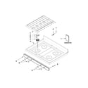Whirlpool WFG520S0AS0 cooktop parts diagram