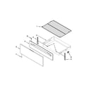 Whirlpool WFG520S0AW0 drawer and broiler parts diagram