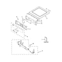 Whirlpool WGD86HEBC0 top and console parts diagram